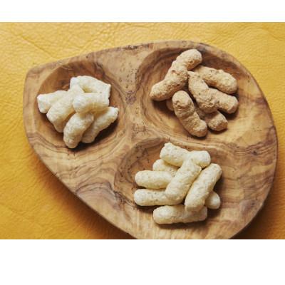 ふるさと納税 奈良市 サックサク!お米のおやつ「玄米パフ70g」黒糖+塩味の2種セット |  | 01