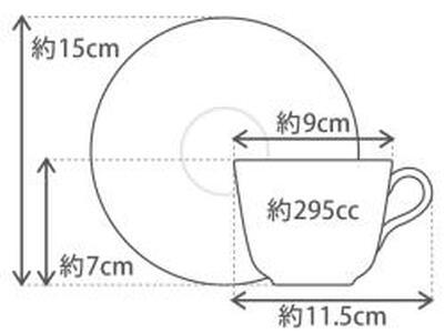 モーニング碗皿ペアセット（ブルーローズ）〈大倉陶園〉 ABA0004