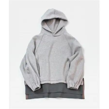 草木染めBOTADEGI ソフトダンボールニットパーカー　玉ねぎパープル【1381345】