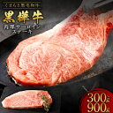 【ふるさと納税】くまもと黒毛和牛 黒樺牛 A4~A5等級 肉厚サーロインステーキ【選べる容量】 合計300g 300g×1枚 or 合計600g 300g×2枚 or 合計900g 300g×3枚 特大 牛肉 和牛 お肉 黒毛和牛 ステーキ BBQ 国産 九州産 熊本県産 冷凍 送料無料