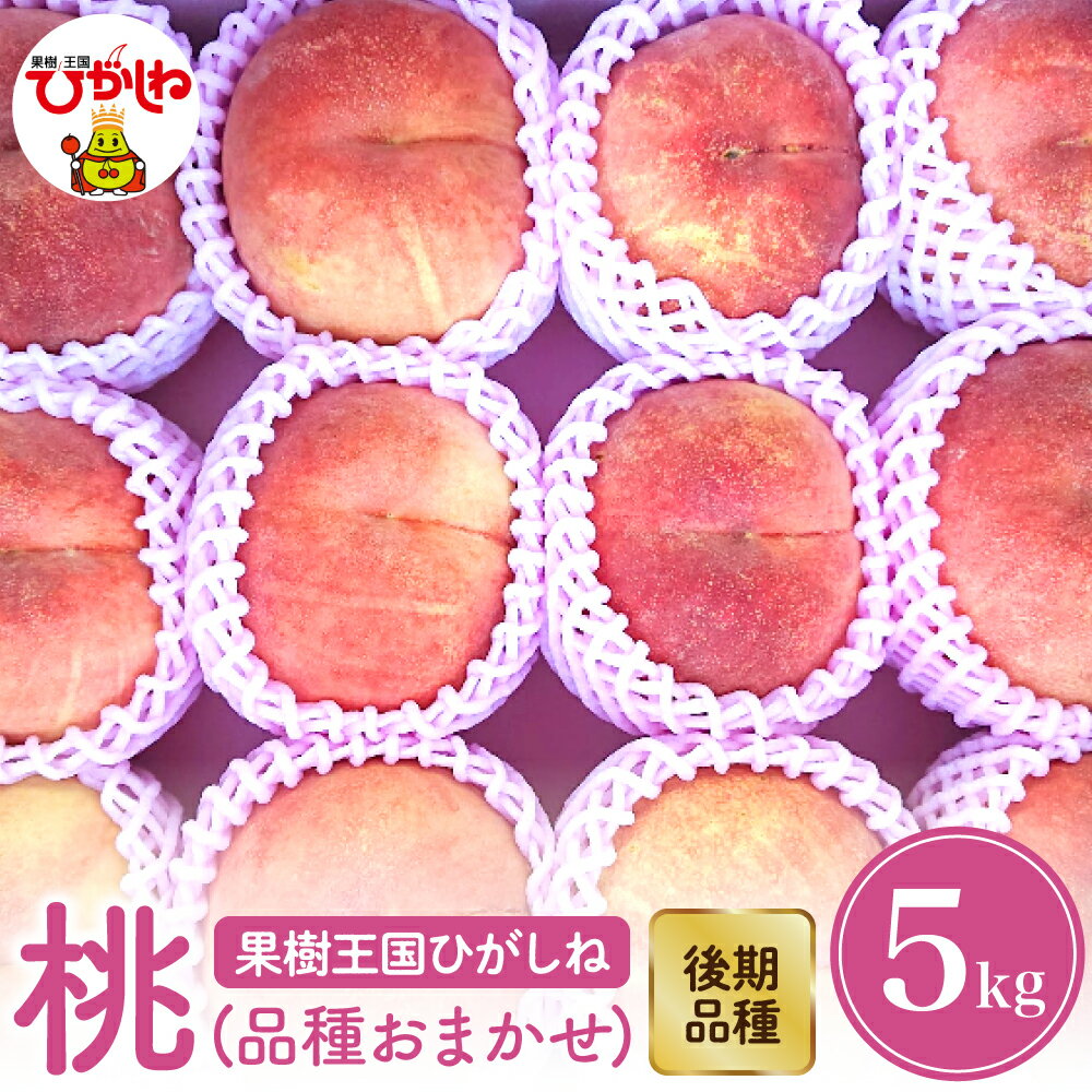 【ふるさと納税】【 2026年産 先行予約 】もも ｢ 品種おまかせ 」 5kg ( 後期品種 ) 滝口観光果樹園 提供/ 桃 モモ 果物 くだもの フルーツ 山形 お取り寄せ 産地直送 送料無料山形県 東根市
