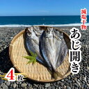 【ふるさと納税】香酸柑橘果汁が塩味を引き立てた干物 減塩干物 あじ開き