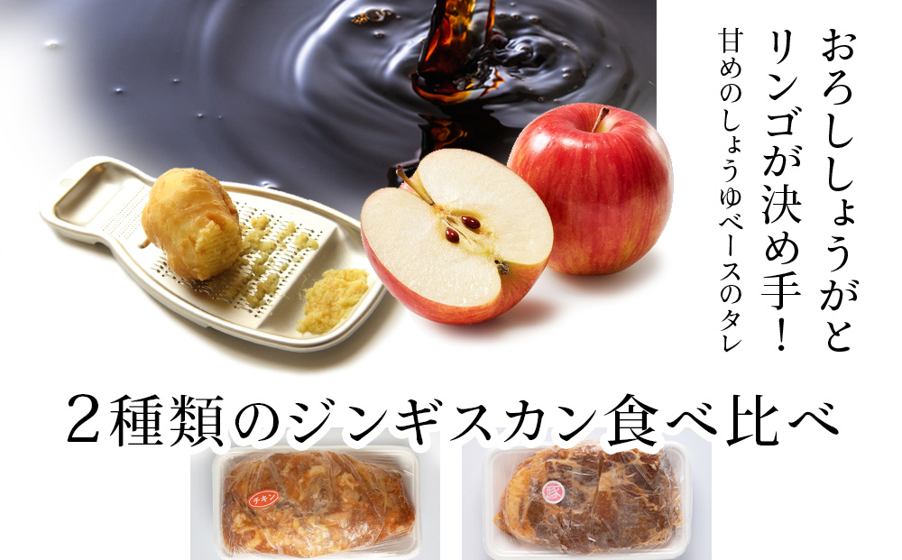 ジンギスカンセットＢ　チキンジンギスカンとトンジンギスカン 2種セット