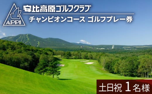 【安比高原ゴルフクラブ】チャンピオンコース（土日祝ゴルフプレー利用券／1名様） ／ ゴルフ プレー券 ゴルフプレー券 ゴルフ場利用券 ゴルフ利用券 利用券 チケット ゴルフ場 ゴルフクラブ スポーツ アウトドア レジャー GOLF ごるふ 体験 体験チケット 岩手県 八幡平市 安比高原 APPI