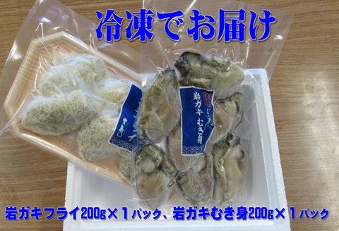 岩ガキフライとむき身のセット【A9-023】牡蠣 カキ 岩ガキ かき バター焼き カキフライ 鍋 鍋物 うどん ラーメン ちゃんぽん おかず フライ 揚げ物 濃厚