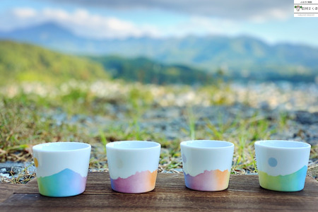 米麹だけで仕込んだ甘酒　冷やしても　温めても美味しくお召し上がり頂けます　 ～ 信州の名峰　浅間山・八ヶ岳のフリーカップ付き ～　父の日　母の日　敬老の日　勤労感謝の日　ギフト〔YA-14〕