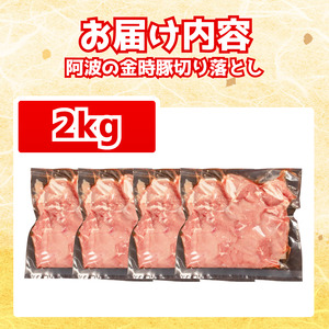 阿波の金時豚 切り落とし 2kg 豚肉