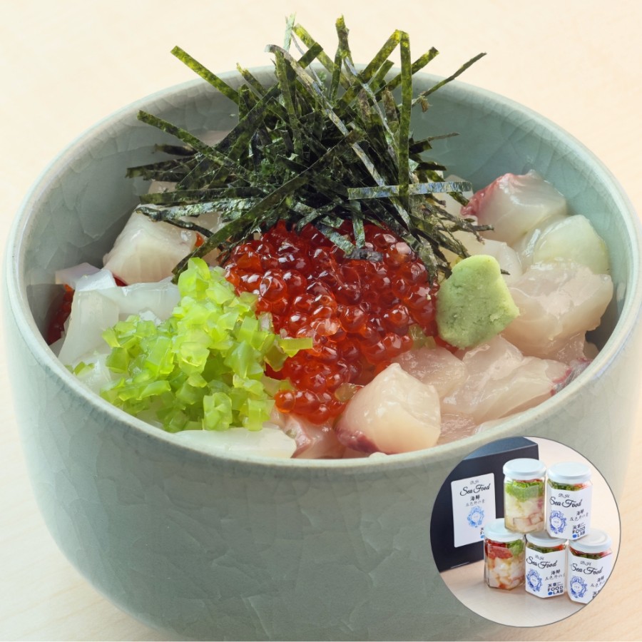 ＜天草FOOD LAB＞海鮮五色丼の素 90ml×5本