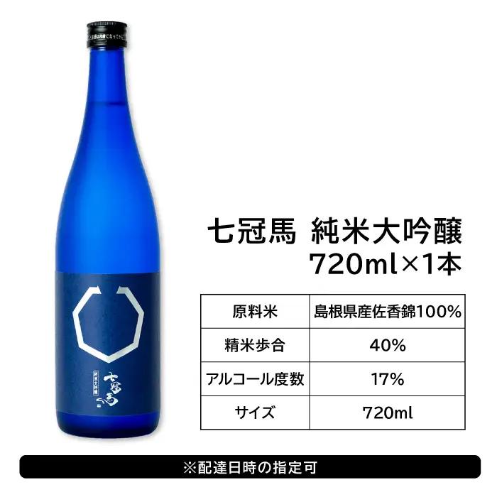 七冠馬 純米大吟醸・純米吟醸セット【日本酒 720ml 四合瓶 2本 詰め合わせ セット 飲み比べ 七冠馬 純米大吟醸 純米吟醸 純米酒 お酒 酒 地酒 晩酌 こだわり アルコール プレゼント 贈り物