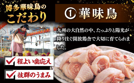 【全3回定期便】博多華味鳥 水炊き セット 6~8人前（ぽん酢・柚子胡椒付） 桂川町/トリゼンフーズ[ADBN010]