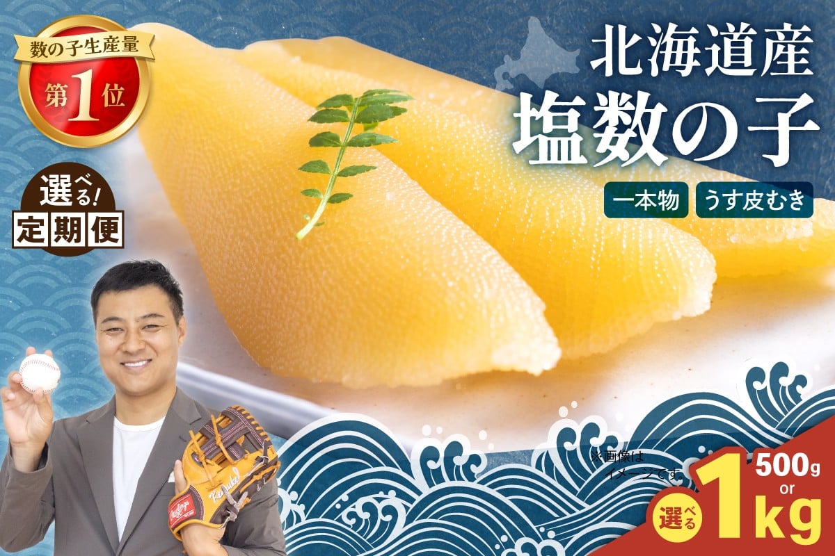
                  【選べる量・選べる回数】　北海道産 塩数の子（うす皮むき）500g～1kg　1本物　お正月　人気　魚卵　高級　 おつまみ ご飯のお供 惣菜 おかず 珍味 海鮮 海産物 海の幸 魚介 魚介類 魚卵 加工品 北海道産 かずのこ カズノコ 塩カズノコ 株式会社やまか おせち R001-017-O
                
