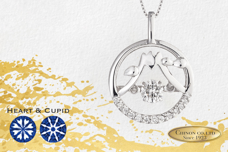 H&C ダイヤモンド トゥインクルストーン ペンダント プラチナ Fuji ネックレス ジュエリー ダイヤモンド トゥインクルストーン ペンダント Fuji アクセサリー H&C プラチナ 富士山 宝