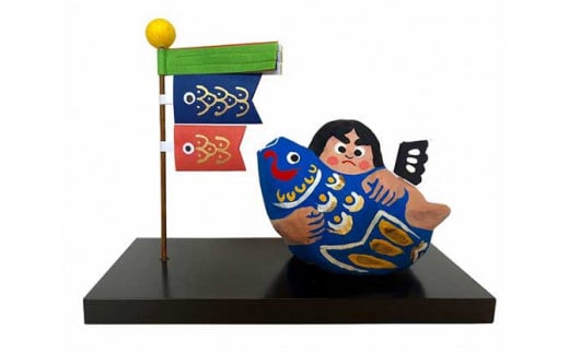 
            世界遺産五箇山　紙塑人形　金太郎人形（青）
          