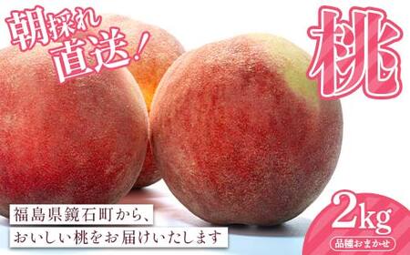 朝採れ直送！桃 2kg（6玉～10玉）品種おまかせ もも フルーツ 果物 F6Q-425
