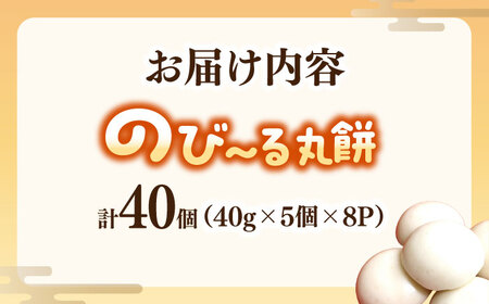 【手作りつきたて急速冷凍】佐賀県産もち米100%自慢の杵つき丸白餅(冷凍)計40個入(40g×5個×8P) / 佐賀県 / 山代ガス株式会社 旬菜舎[41AABM020]