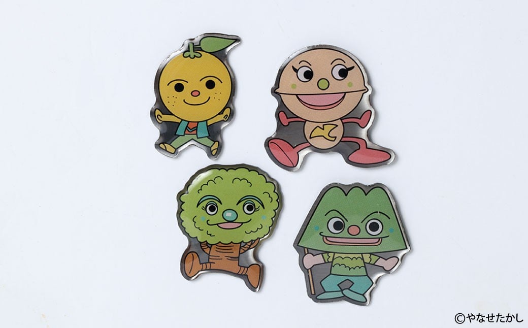 
            香美市イメージキャラクターピンバッジ（物部町4種セット） ピンバッジ バッジ やなせたかし やなせたかし先生デザイン 香美市限定 ふるさと納税限定 高知県 香美市
          