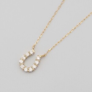 K18 0.1ct ダイヤモンド ペンダントネックレス　FHH-019838