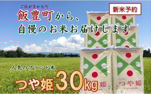 こだわりのお米　つや姫　白米　30kg（飯豊町産）【新米予約】