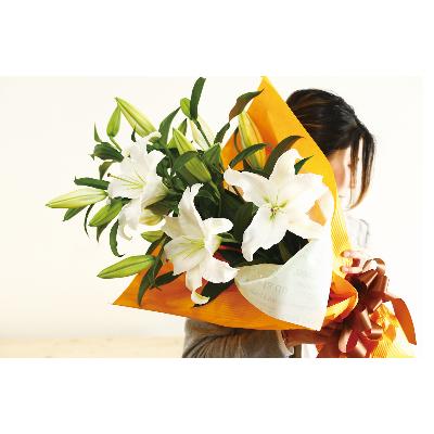 ふるさと納税 小田原市 豪華なカサブランカの花束