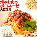 【ふるさと納税】パスタソース Mame Manma 畑のお肉の ボロネーゼ 200g × 6袋 本別町農業協同組合 《60日以内に出荷予定(土日祝除く)》北海道 本別町 送料無料 ボロネーゼソース 豆 パスタ 大豆ミート