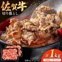 【ふるさと納税】【レビューキャンペーン実施中】佐賀牛切り落とし 計1kg（500g×2パック） / 肉 牛肉 和牛 国産 しゃぶしゃぶ すき焼き　ブランド和牛 黒毛和牛 小分け / 佐賀県 / 株式会社中山牧場 [41AOCW014]