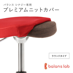 バランスシナジー専用プレミアムニットカバー（レッド）ラウンドシート用 はっ水加工【 チェアカバー 椅子カバー チェアカバー 椅子カバー チェアカバー 椅子カバー チェアカバー 椅子カバー 】	