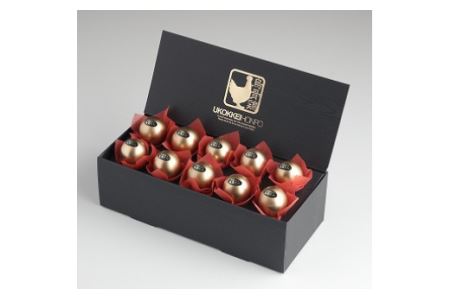 烏骨鶏ゴールデンエッグ10個セット（味付燻製たまご）