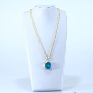 アクセサリー 金彩ペンダント（カラー：オーシャンブルー）