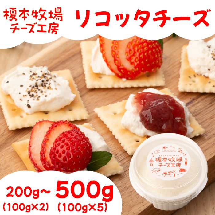 【ふるさと納税】リコッタチーズ 選べる容量 200～500g (100g×2～5)【榎本牧場チーズ工房】