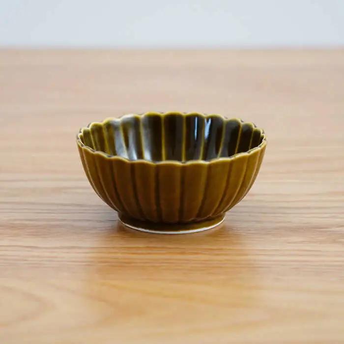 【波佐見焼】花しのぎ 丸小付 小鉢 （鶯茶・墨・紅） 3点セット 食器 皿 【団陶器】 [PB98] 波佐見焼
