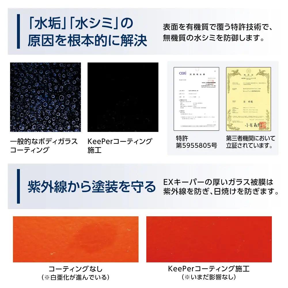【大府店限定】KeePer LABOの「ＥＸキーパー」コーティング券（LLサイズ・XLサイズ）