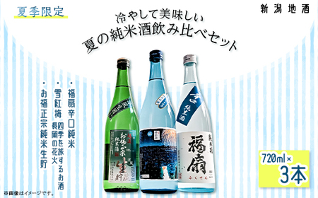C1-C3A冷やして美味しい夏の純米酒飲み比べセット　720ml×3本