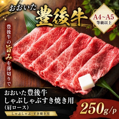 
                  ＜A4～A5＞おおいた豊後牛しゃぶしゃぶすき焼き用(肩ロース)250g【1764431】
                