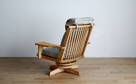 【開梱・設置】１Pソファ　極ワザ　パーソナルチェア　両肘TN／CR-BEヘッドレスト付き　ナチュラル　AL095