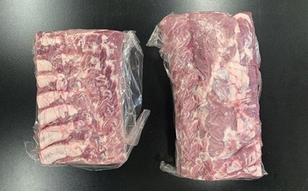 山形県産 豚肉 ブロック肉 ( 豚ロース ) 4kg (約 2kg×2袋) 冷蔵 [030-J012-01]