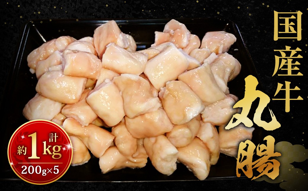 
                  国産牛丸腸 約1kg（市立食肉センター直送） 牛丸腸 丸腸 牛マルチョウ マルチョウ 牛肉 肉 ホルモン 牛ホルモン 冷凍 福岡県 北九州市
                