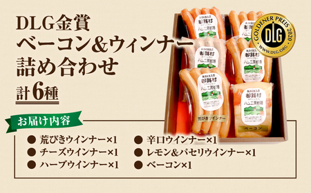 DLG金賞 ベーコン&ウィンナー 6種セット 肉 豚肉 やまと豚 福島県 田村市