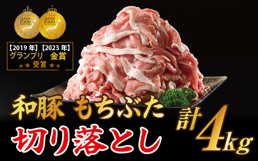 
和豚もちぶた 切り落し 4kgセット (400g×10パック) 豚肉 切り落とし 国産 栃木県壬生町◇
