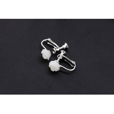 ふるさと納税 甲府市 白蝶貝　バラシェルイヤリング/No.73 |  | 01