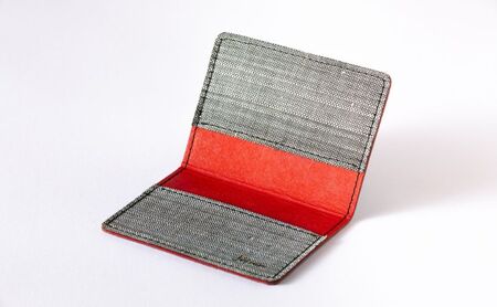 自然素材を使った名刺入れ 名刺入れ　緑規