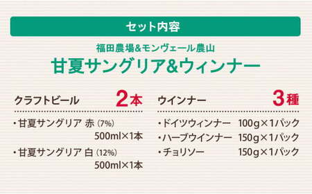 福田農場&モンヴェール農山 甘夏 サングリア ウィンナー コラボ ギフト