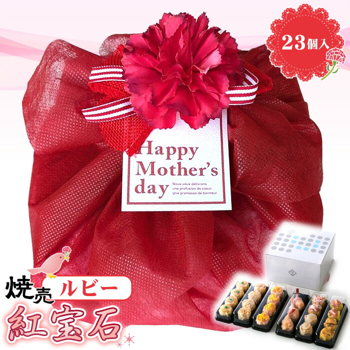 【ふるさと納税】 冷凍しゅうまい　ルビー23個入り【母の日ラッピング】 ／ シュウマイ 焼売 中華 点心 母の日 ギフト プレゼント グルメ 送料無料 愛知県 No.402