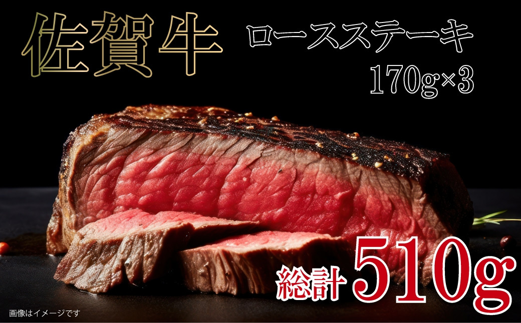 
            【TB】佐賀牛ロースステーキ合計510g
          