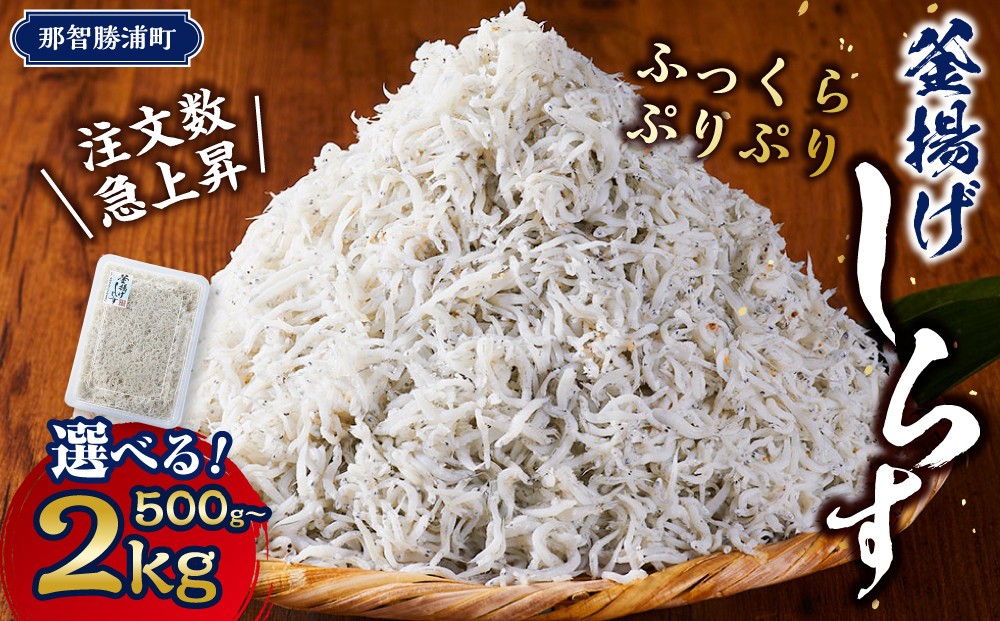 
                  【スピード発送】 最短7日以内発送！＼注文数急上昇／釜揚げしらす 500g〜2kg 【選べる容量】｜しらす職人厳選 ふっくら&ぷりぷり 那智勝浦町 海鮮 釜揚げしらす おすすめ 魚介 小魚 魚 鮮魚 シラス しらす しらすごはん しらす丼 しらすパスタ しらすピザ しらすだし巻き卵 和歌山県産しらす【しらす シラス sirasu しらす シラス しらす シラス sirasu しらす シラス】
                
