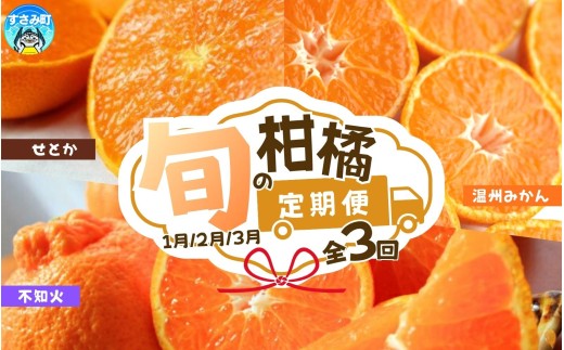 【全3回】紀州和歌山産旬の柑橘定期便(みかん・不知火・せとか) / みかん オレンジ 定期便 フルーツ定期便 果物定期便 柑橘 不知火 せとか みかん 有田ミカン 有田みかん【tkb382】