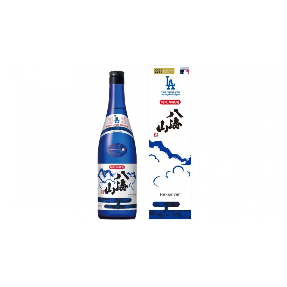 ドジャース公式日本酒 【八海山 ブルーボトル 優勝記念ラベルセット】 720ml×2本 【お酒 さけ 純米大吟醸　本醸造 ギフト 人気 おすすめ 送料無料 ドジャース ロサンゼルス ワールドシリーズ 
