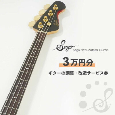 【ふるさと納税】ギターの調整・改造サービス券|オーダーメイド工房による職人対応(3万円分)【1668802】