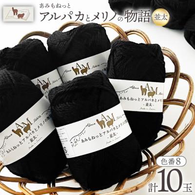 ふるさと納税 江南市 あみもねっと アルパカとメリノの物語並太 8番色 10玉セット
