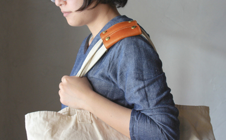 栃木レザー使用｜バッグの本革持ち手カバー 2個セット｜Handle cover｜キャメル｜minca（全7色）