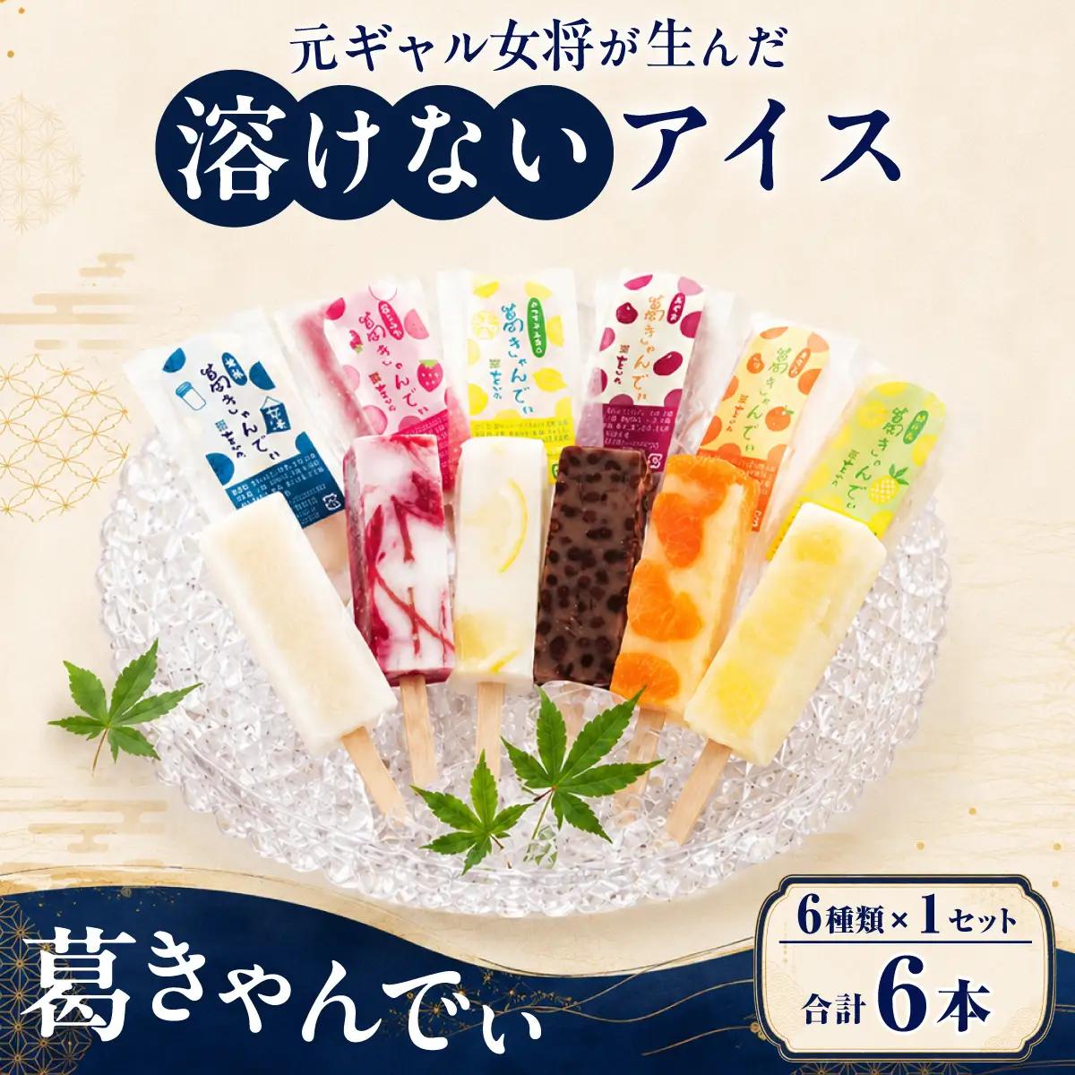 葛バー 葛きゃんでぃ 6本セット 溶けないアイス